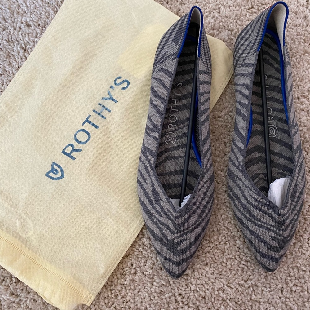 NWT Zebra Rothy’s